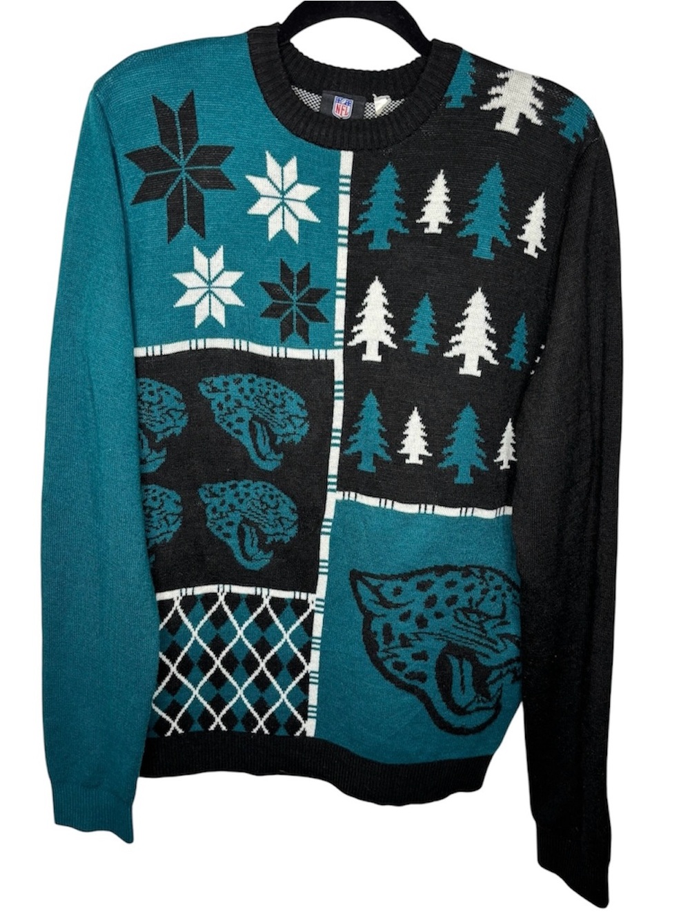 Jacksonville Jaguars NFL Christmas Ugly Sweater Large